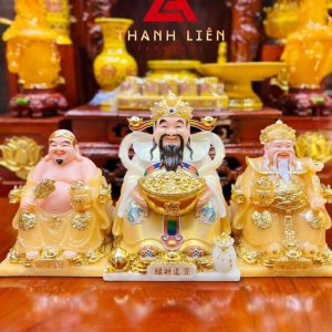 ? Bộ tượng thần tài thổ địa, tượng thần tiền THANH LIÊN, được làm từ đá đúc đài loan đúc nguyên khối cao cấp..